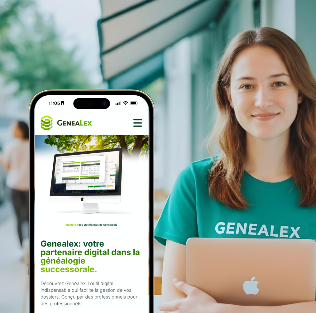 Genealex — capture d'écran produit